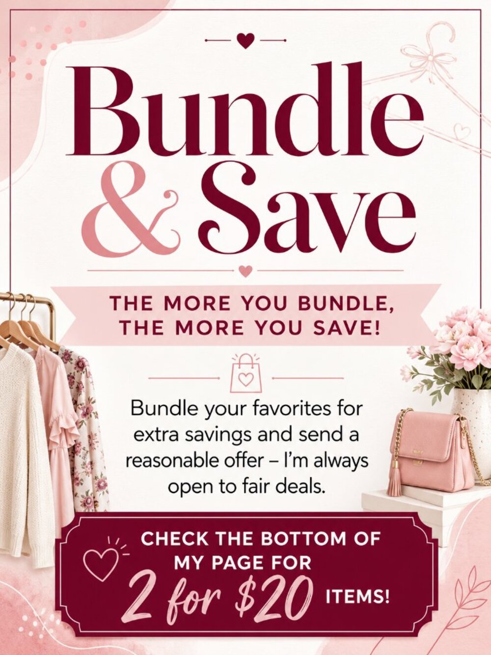 Bundle any 2 items marked with ✨ for $20!